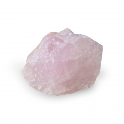 Pink quartz rough stone