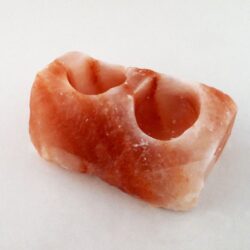 Double salt candle holder