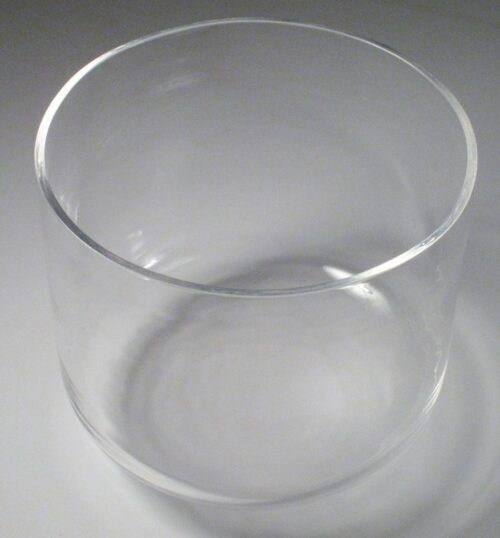 Transparent singing bowl