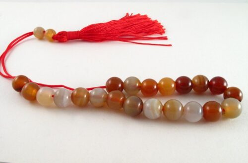 Carnelian worry beads