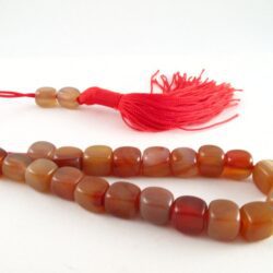 Carnelian worry beads barrel