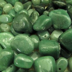 Green Aventurine tumbled with hole