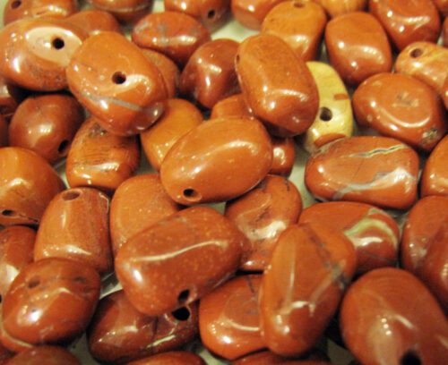 Jasper tumbled with hole
