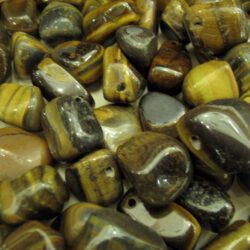 Μάτι Τίγρη βότσαλο με τρύπα