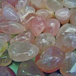 Rose Quartz tumbled with hole