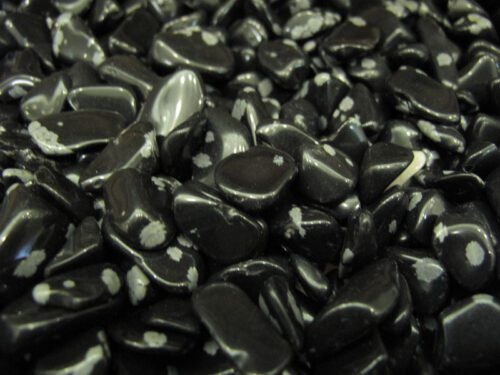 Obsidian Obsidian flake tumbled