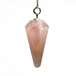 Rose quartz pendulum classic cone 1