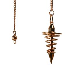 Bronze plated pendulum small spiral 1