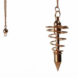 Large copper spiral pendulum 1