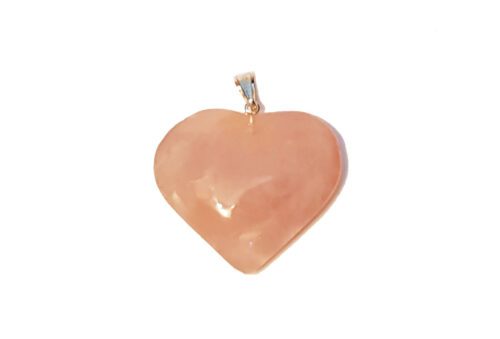 Rose quartz Heart pendant