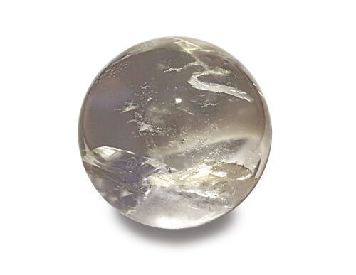 Clear quartz sphere