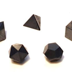 Platonic solids sungite