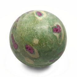 Fuchsite sphere with ruby