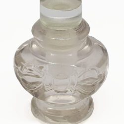 Handmade carved quartz bottle