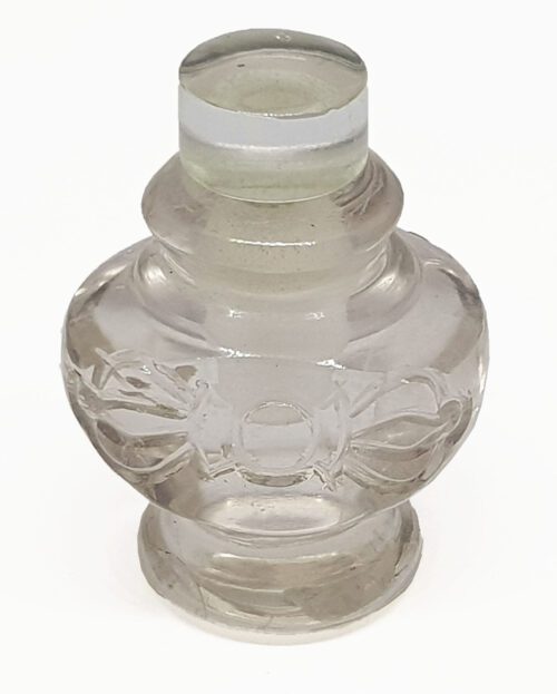 Handmade carved quartz bottle