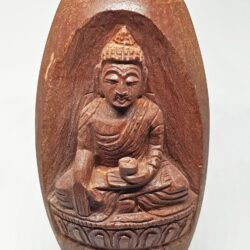 Shiva lingam with carved Buddha 1 scaled
