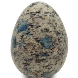 Egg of granite amazonite and azurite
