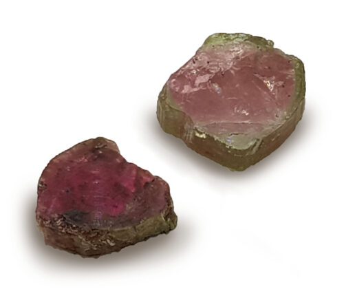 Watermelon tourmaline raw