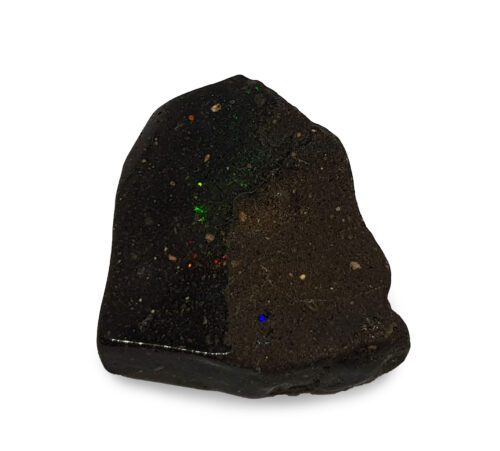 Black opal irregular polished