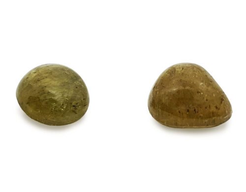 Green apatite tumbled