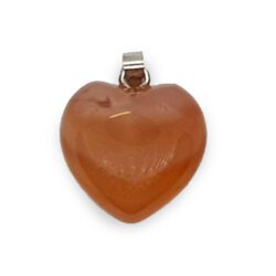 Carnelian heart pendant