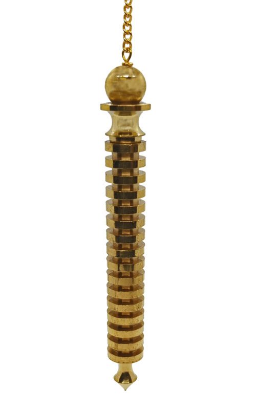 Large metal plated bronze pendulum