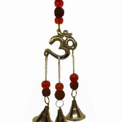 windchime with the Om symbol and rudraksha fruit 1
