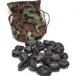 Set of runes engraved on onyx 1