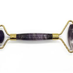 Double amethyst roller for the face