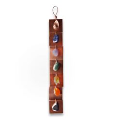 Wall mounted chakra set in square copper sheets 1