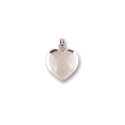 Quartz heart pendant small 1