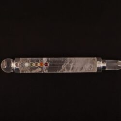 Quartz rod with chakra stones2 1