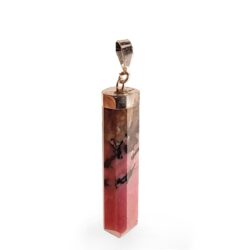 Rhodonite point pendant 1