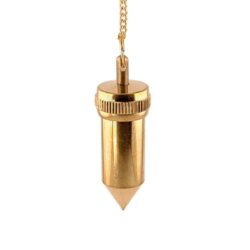 Gold plated bronze pendulum that opens