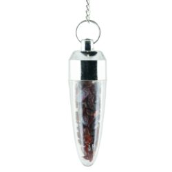 Pendulum with garnet nuggets opening 1