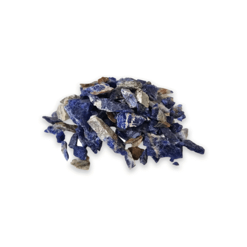 Sodalite nuggets in a sachet