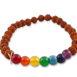 Βραχιόλι ρουντράξα και λίθους των τσάκρα