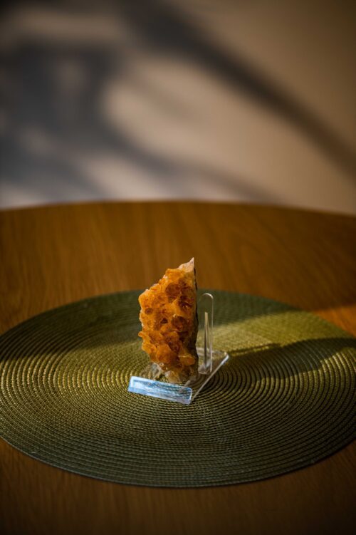 Stand big citrine scaled
